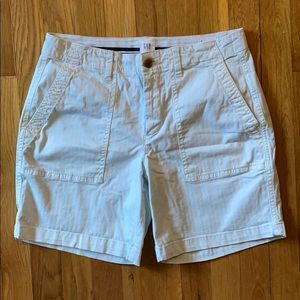 Pale Blue ‘Girlfriend Chino’ Gap Shorts